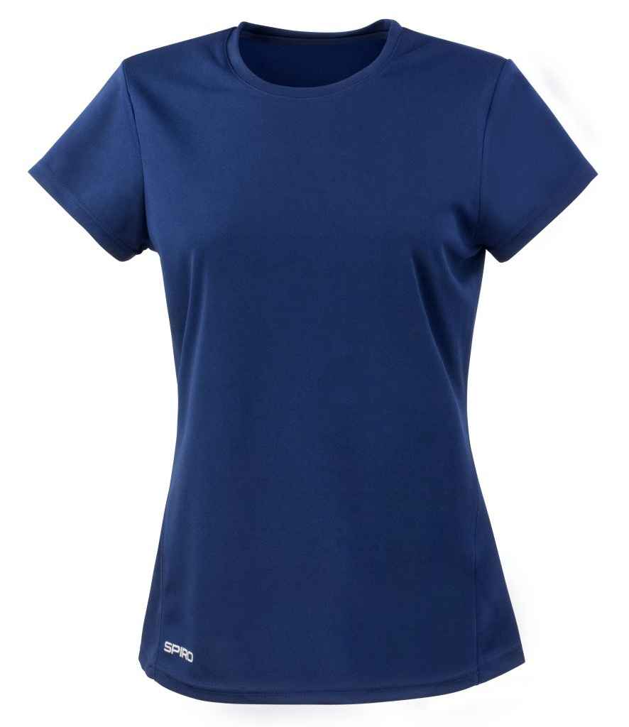 Spiro Ladies Quick Dry Performance T-Shirt - Navy (SR253F)