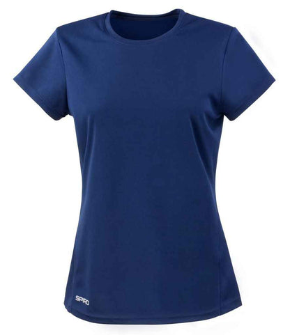 Spiro Ladies Quick Dry Performance T-Shirt - Navy (SR253F)