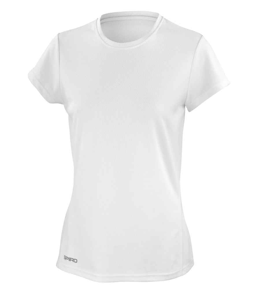 Spiro Ladies Quick Dry Performance T-Shirt - White (SR253F)