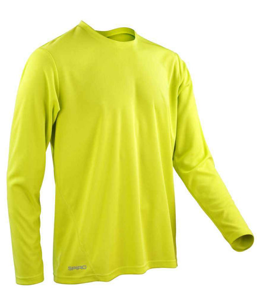 Spiro Performance Long Sleeve T-Shirt - Lime Green (SR254M)