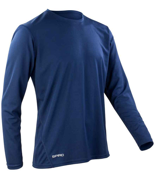 Spiro Performance Long Sleeve T-Shirt - Navy (SR254M)