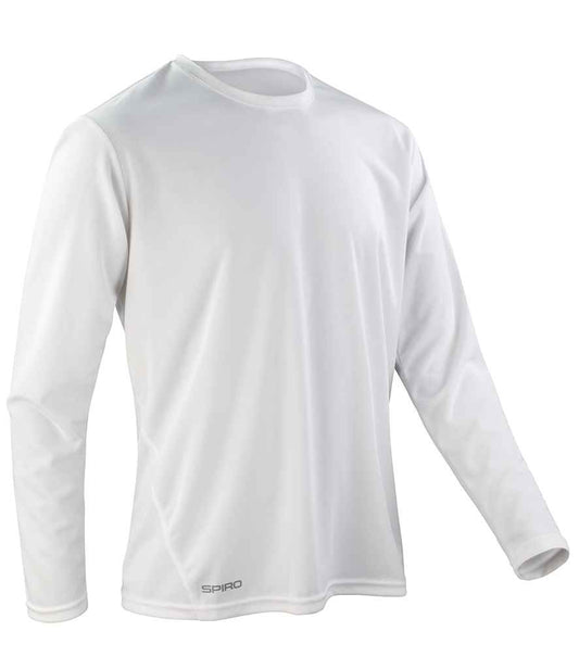 Spiro Performance Long Sleeve T-Shirt - White (SR254M)