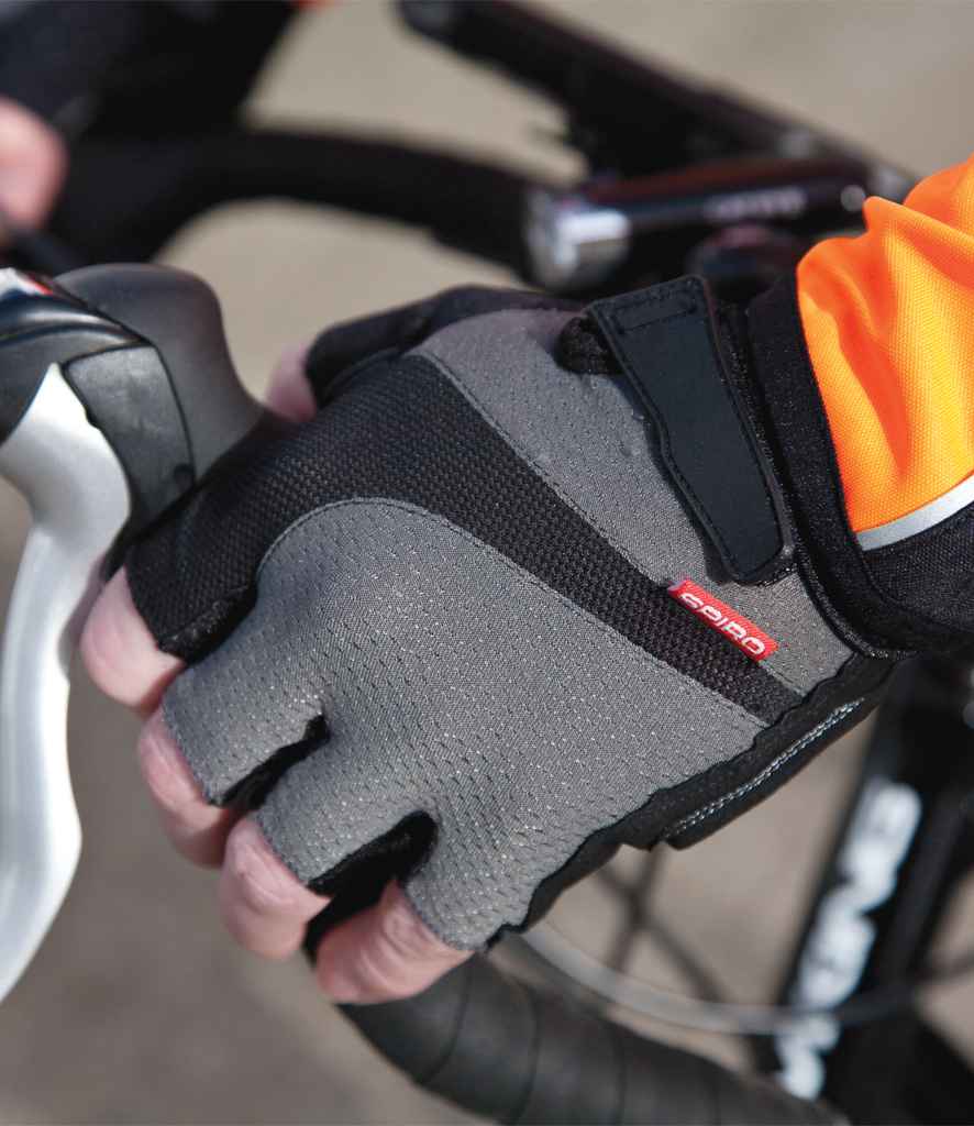 Spiro Fingerless Summer Short Gloves - Grey/Black (SR257M)
