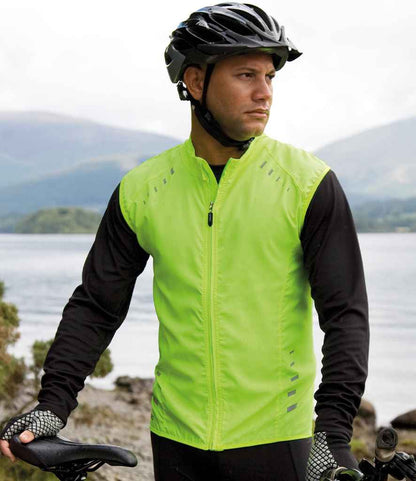 Spiro Bikewear Crosslite Gilet - Neon Lime (SR259M)