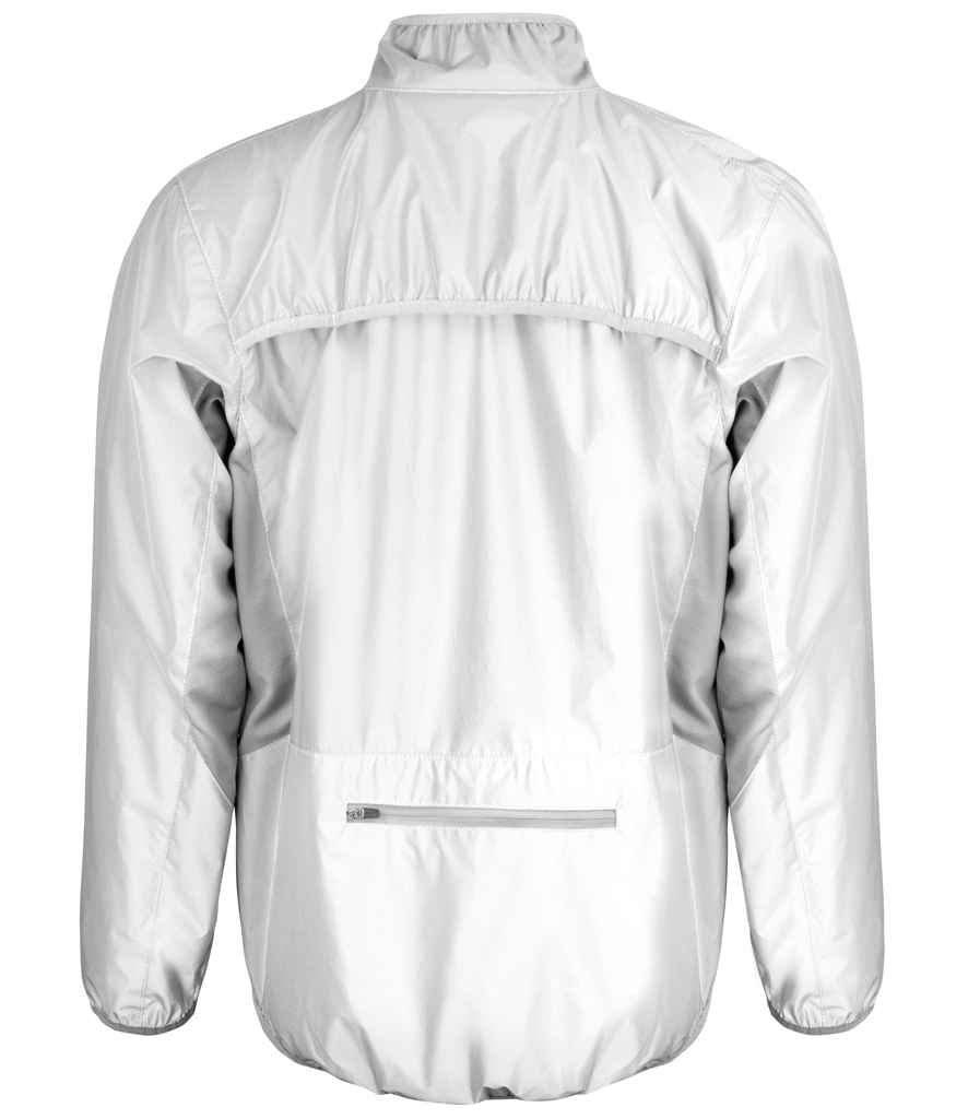 Spiro Luxe Reflective Hi-Vis Jacket - Neon White (SR266)