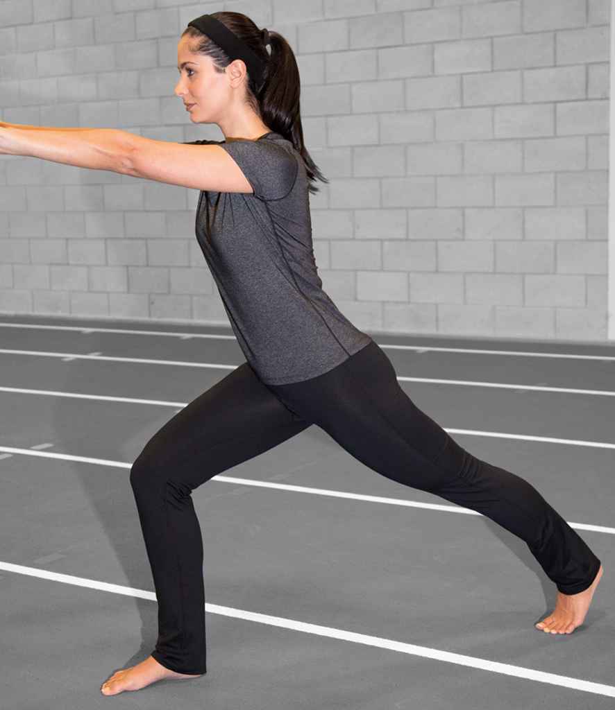 Spiro Ladies Fitness Trousers - Black/Lavender (SR275F)