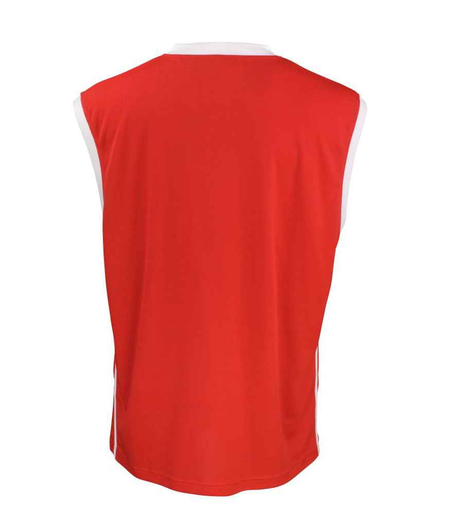 Spiro Basketball Top - Red/White (SR278M)