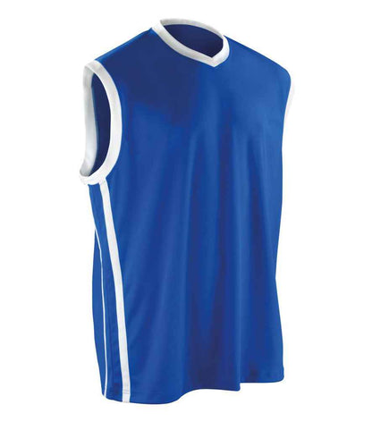 Spiro Basketball Top - Royal Blue/White (SR278M)