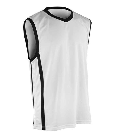 Spiro Basketball Top - White/Black (SR278M)