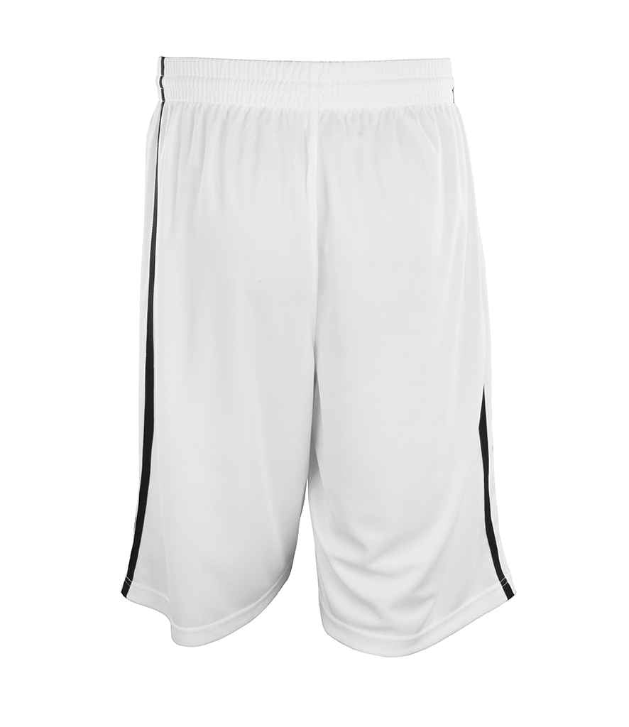 Spiro Basketball Shorts - White/Black (SR279M)
