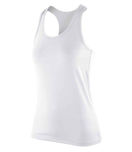 Spiro Impact Ladies Softex® Fitness Top - White (SR281F)