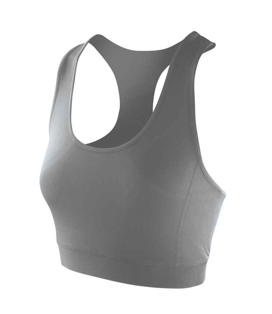 Spiro Impact Ladies Softex® Crop Top - Cloudy Grey (SR282F)