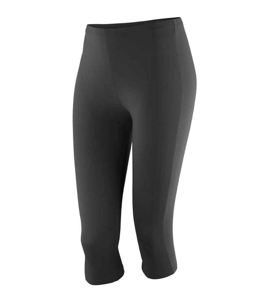 Spiro Impact Ladies Softex® Capri Pants - Black (SR284F)