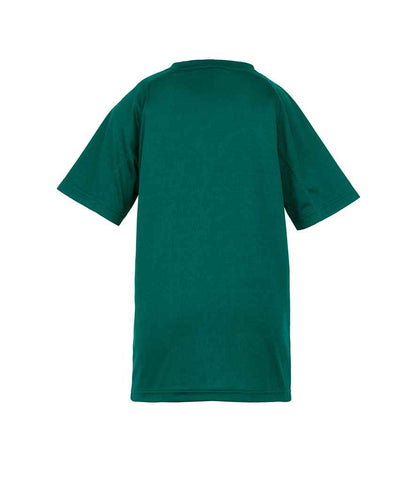 Spiro Kids Impact Performance Aircool T-Shirt - Bottle Green (SR287B)