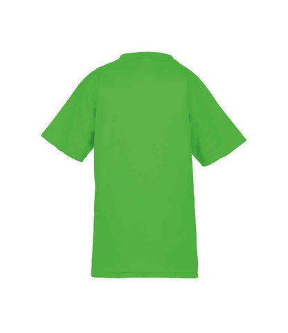 Spiro Kids Impact Performance Aircool T-Shirt - Flo Green (SR287B)