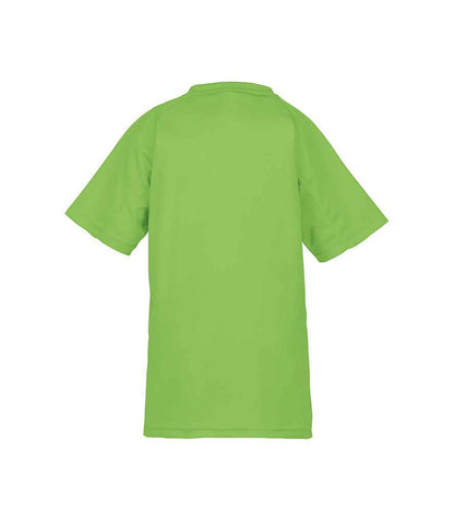 Spiro Kids Impact Performance Aircool T-Shirt - Lime Green (SR287B)