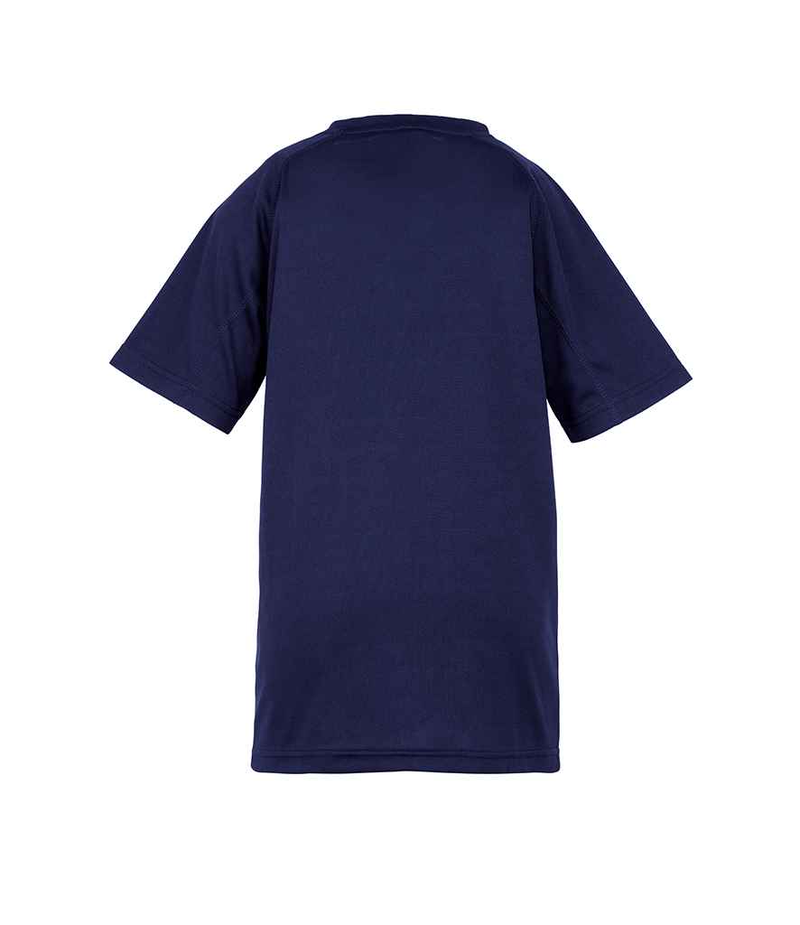 Spiro Kids Impact Performance Aircool T-Shirt - Navy (SR287B)