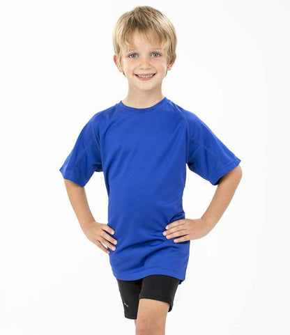Spiro Kids Impact Performance Aircool T-Shirt - Royal Blue (SR287B)