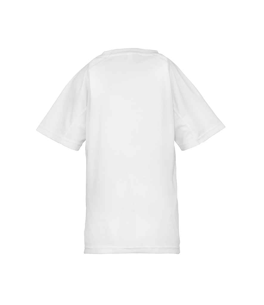 Spiro Kids Impact Performance Aircool T-Shirt - White (SR287B)