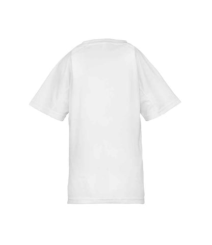 Spiro Kids Impact Performance Aircool T-Shirt - White (SR287B)