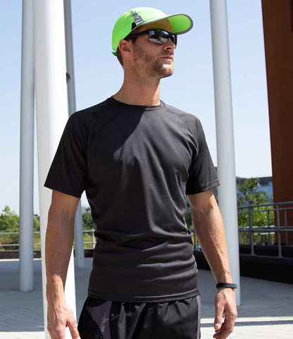 Spiro Impact Performance Aircool T-Shirt - Black (SR287)