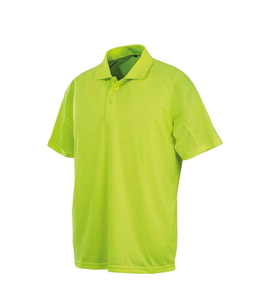 Spiro Impact Performance Aircool Polo Shirt - Flo Yellow (SR288)