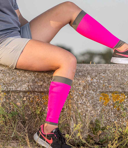 Spiro Compression Calf Sleeve - Pink/Grey (SR290)