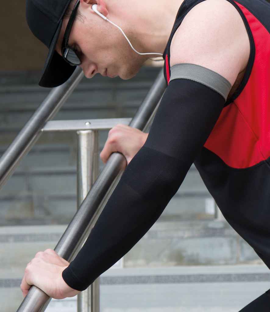 Spiro Compression Arm Sleeve - Black/Grey (SR291)