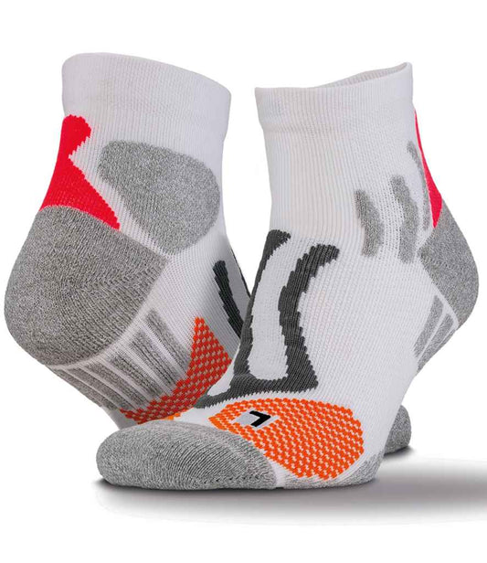 Spiro Technical Compression Sports Socks - White (SR294)