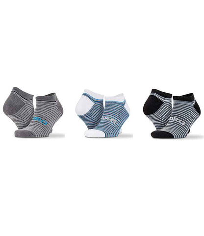 Spiro 3 Pack Mixed Stripe Sneaker Socks - Mixed (SR295)