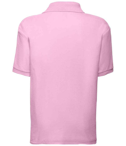 Fruit of the Loom Kids Poly/Cotton Piqué Polo Shirt - Light Pink (SS11B)
