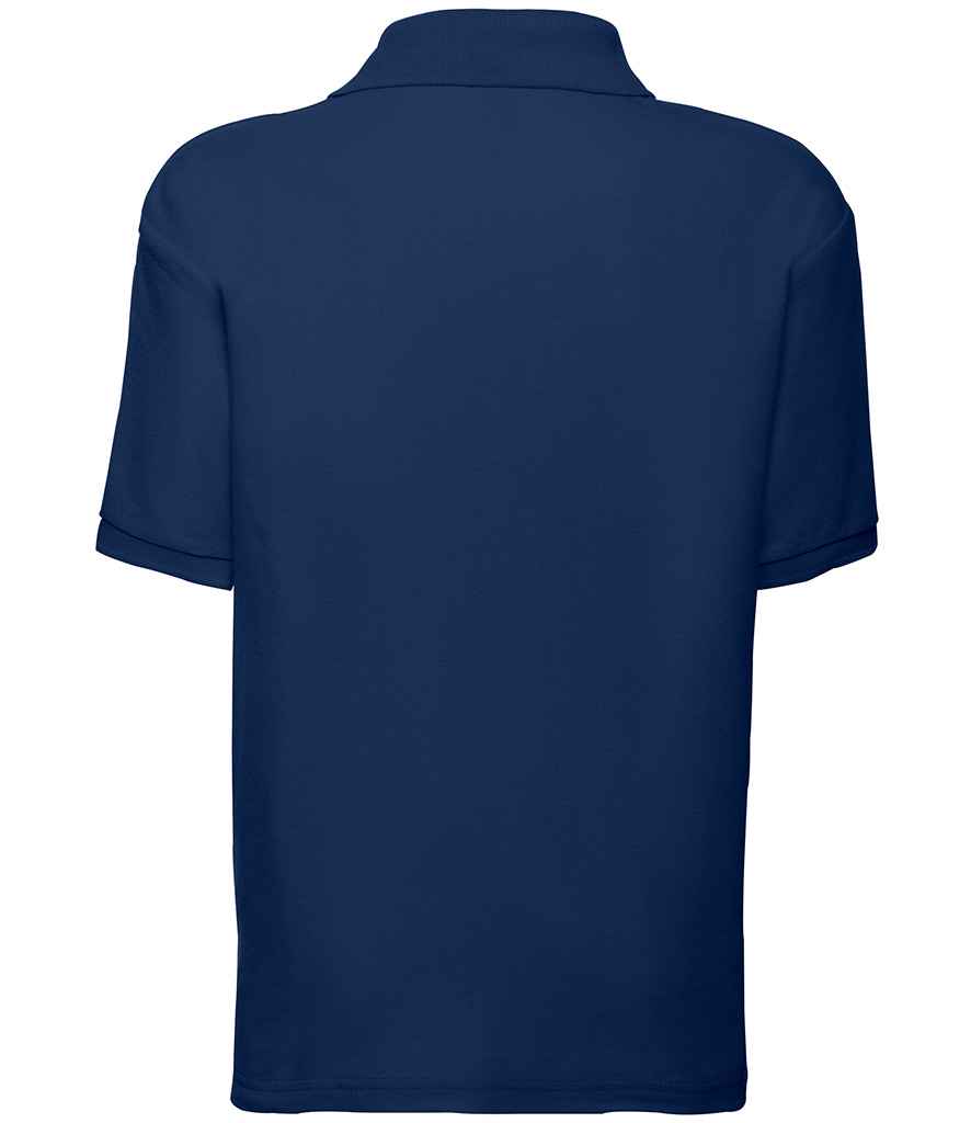 Fruit of the Loom Kids Poly/Cotton Piqué Polo Shirt - Navy (SS11B)