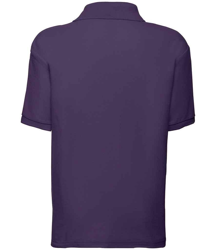 Fruit of the Loom Kids Poly/Cotton Piqué Polo Shirt - Purple (SS11B)