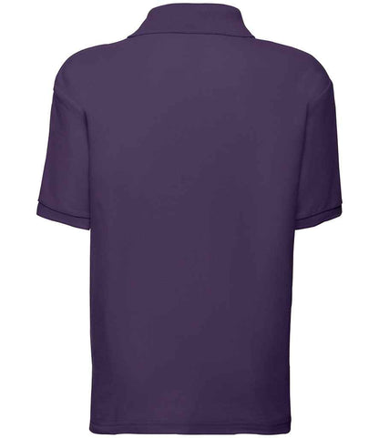 Fruit of the Loom Kids Poly/Cotton Piqué Polo Shirt - Purple (SS11B)