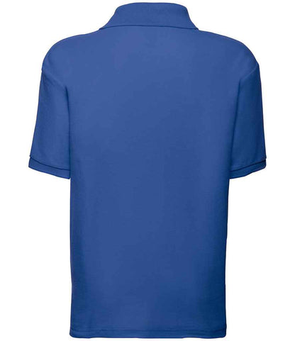 Fruit of the Loom Kids Poly/Cotton Piqué Polo Shirt - Royal Blue (SS11B)