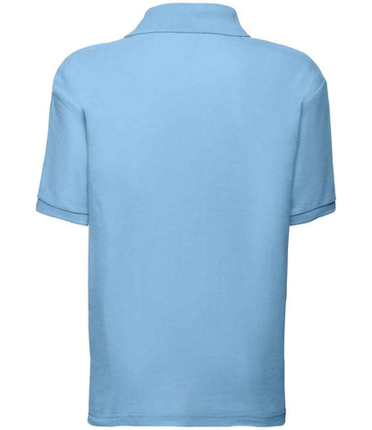 Fruit of the Loom Kids Poly/Cotton Piqué Polo Shirt - Sky Blue (SS11B)