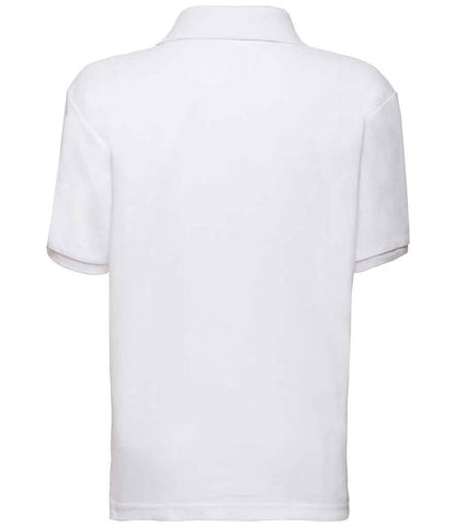 Fruit of the Loom Kids Poly/Cotton Piqué Polo Shirt - White (SS11B)