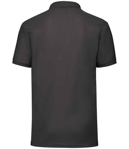 Fruit of the Loom Poly/Cotton Piqué Polo Shirt - Black (SS11)