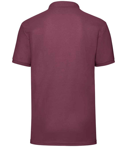 Fruit of the Loom Poly/Cotton Piqué Polo Shirt - Burgundy (SS11)