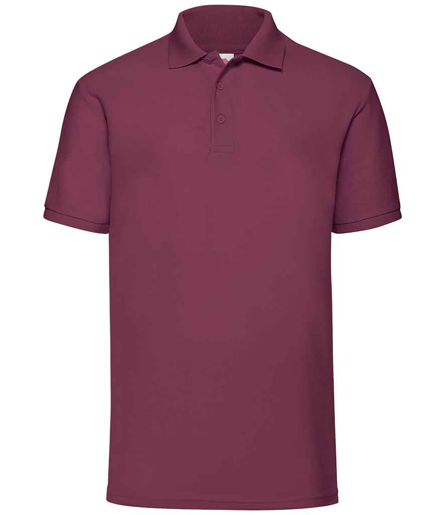 Fruit of the Loom Poly/Cotton Piqué Polo Shirt - Burgundy (SS11)