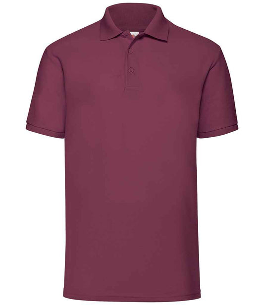 Fruit of the Loom Poly/Cotton Piqué Polo Shirt - Burgundy (SS11)