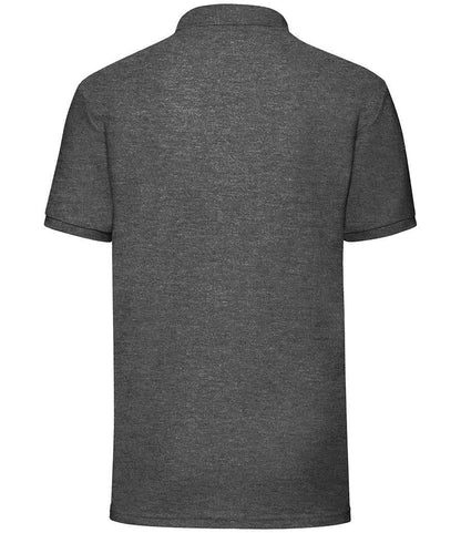 Fruit of the Loom Poly/Cotton Piqué Polo Shirt - Dark Heather (SS11)