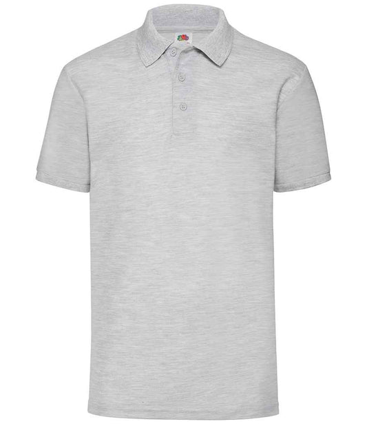 Fruit of the Loom Poly/Cotton Piqué Polo Shirt - Heather Grey (SS11)
