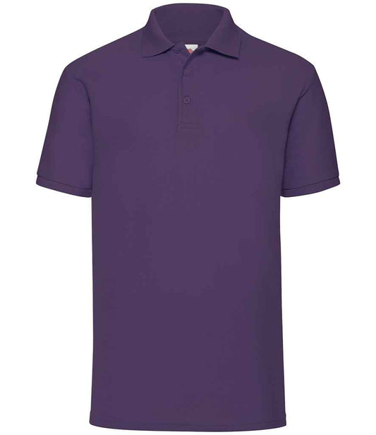 Fruit of the Loom Poly/Cotton Piqué Polo Shirt - Purple (SS11)