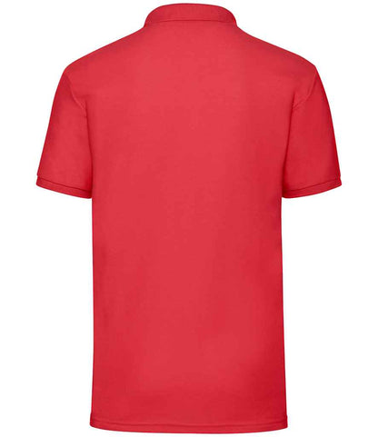 Fruit of the Loom Poly/Cotton Piqué Polo Shirt - Red (SS11)