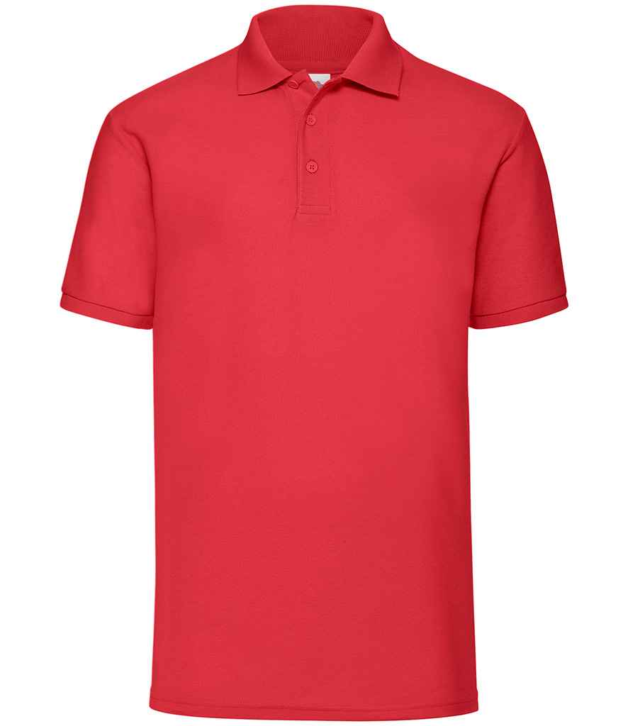 Fruit of the Loom Poly/Cotton Piqué Polo Shirt - Red (SS11)