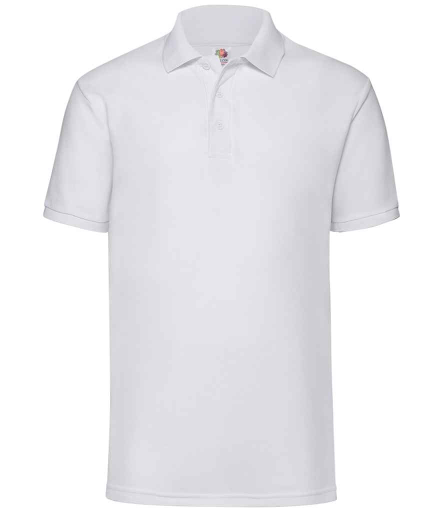 Fruit of the Loom Poly/Cotton Piqué Polo Shirt - White (SS11)