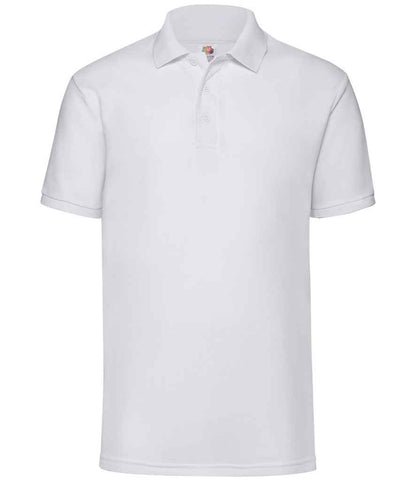 Fruit of the Loom Poly/Cotton Piqué Polo Shirt - White (SS11)