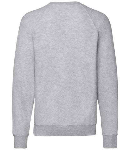 Fruit of the Loom Lightweight Raglan Sweatshirt - Heather Grey (SS120)