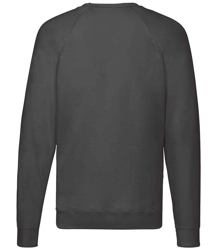 Fruit of the Loom Lightweight Raglan Sweatshirt - Light Graphite (SS120)